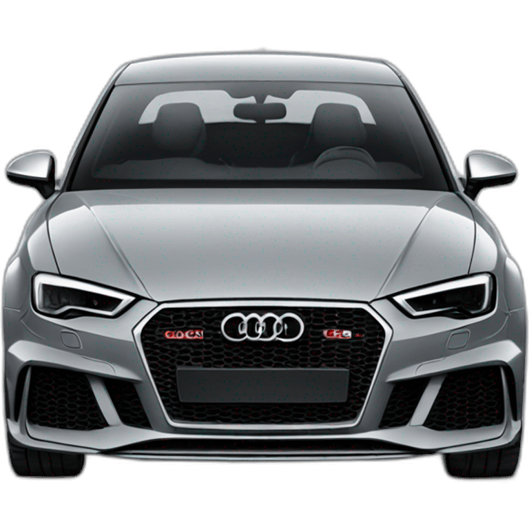 Grey Audi rs3 emoji