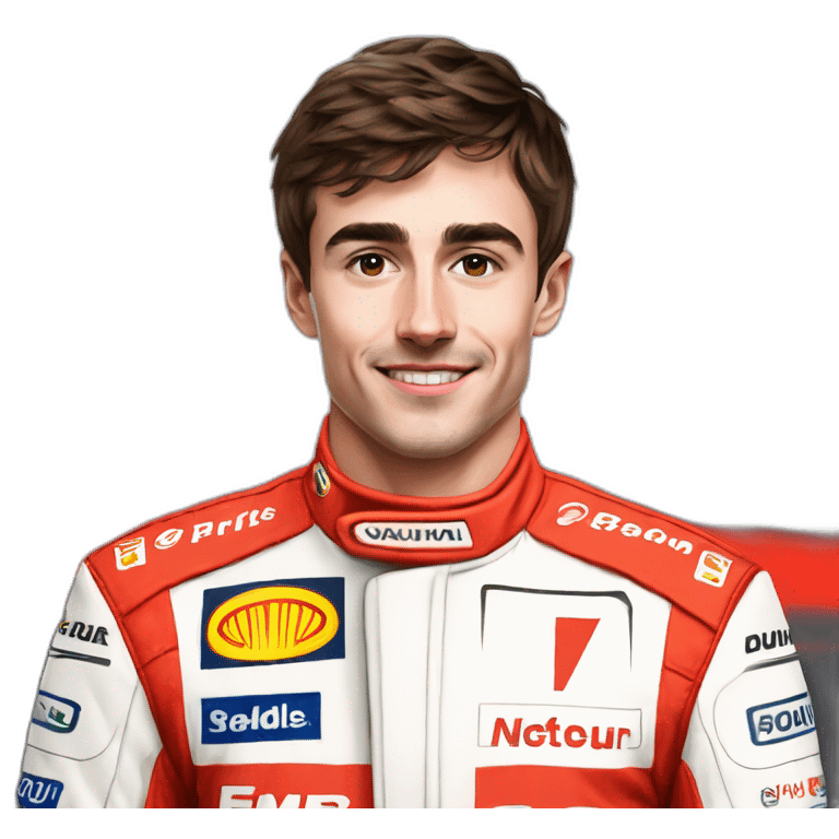 F1 rouge avec Charles Leclerc  emoji