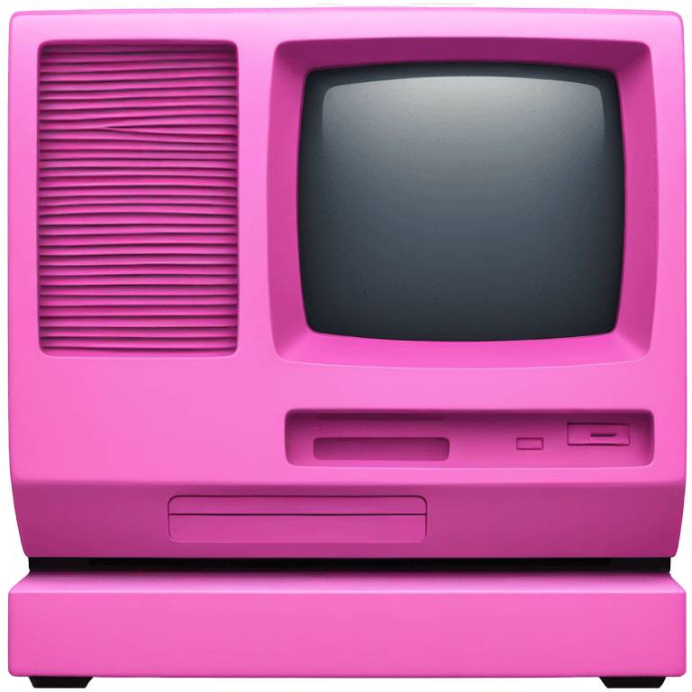 intensive pink color macintosh computer emoji