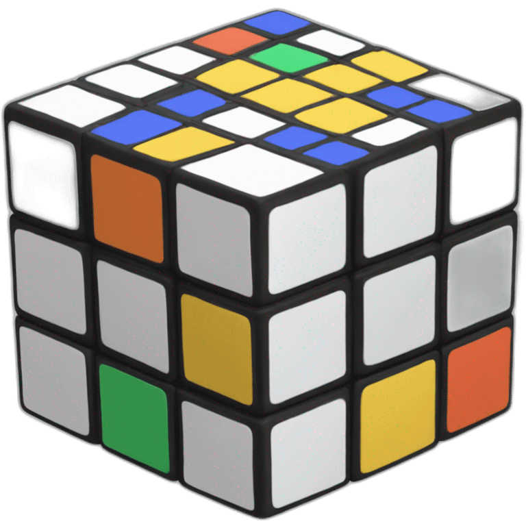 Simple Rubik's cube  emoji