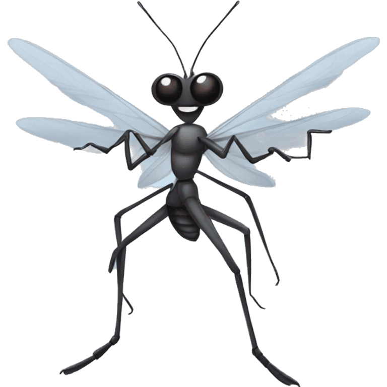 Mosquito wearing a ballet dress emoji