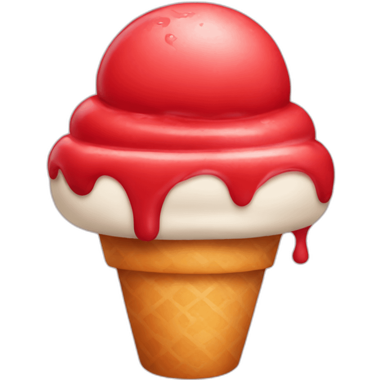 red gelato emoji