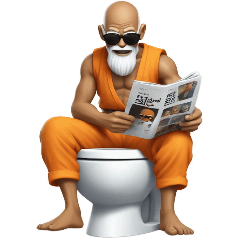 Master roshi on the toilet  emoji