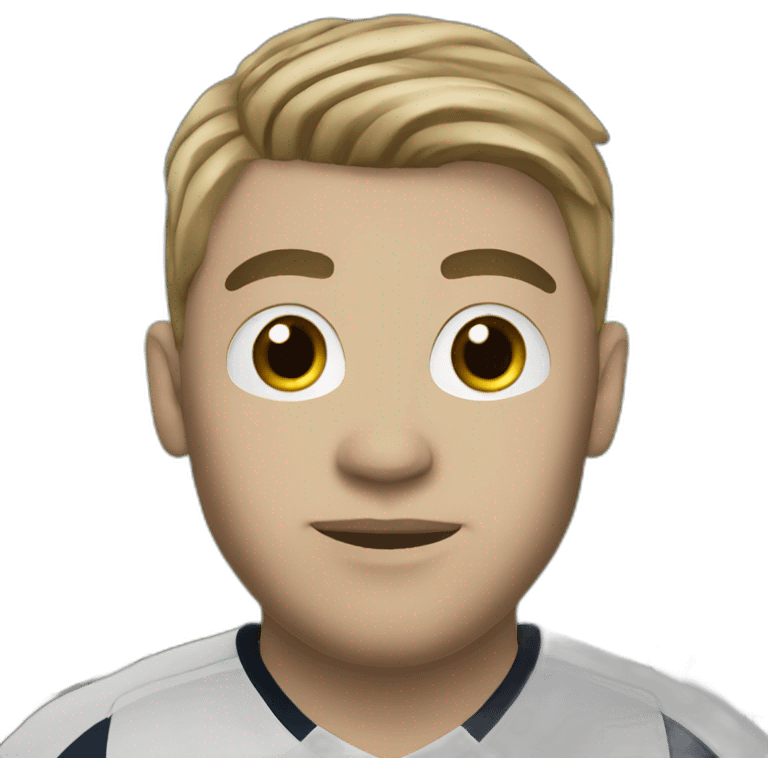 Goalkeeper,white skin color, hair black, psg emoji