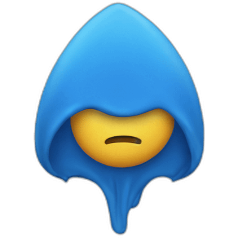 Cœur brisé bleu emoji