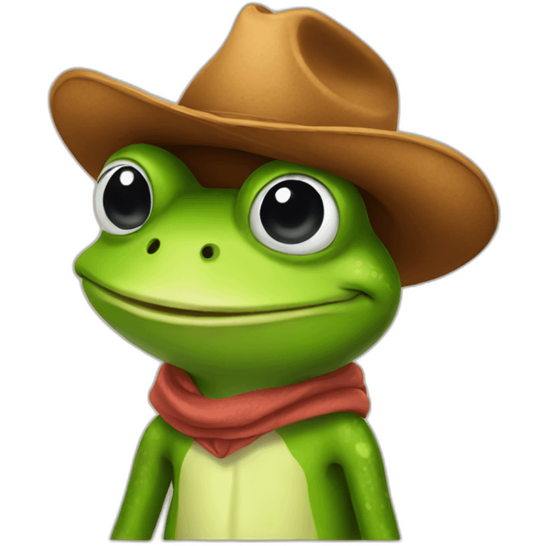 frog in cowboy hat emoji