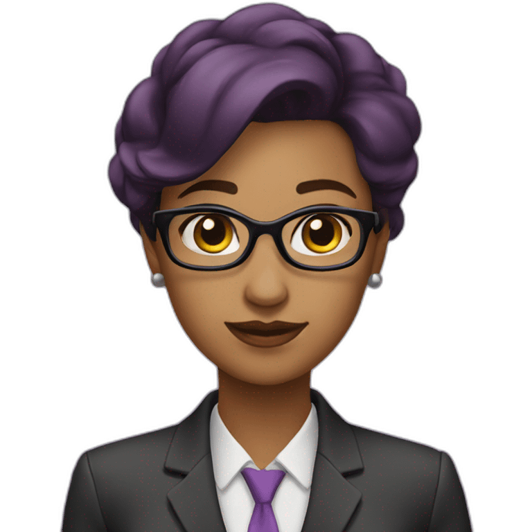 business woman purple icon emoji