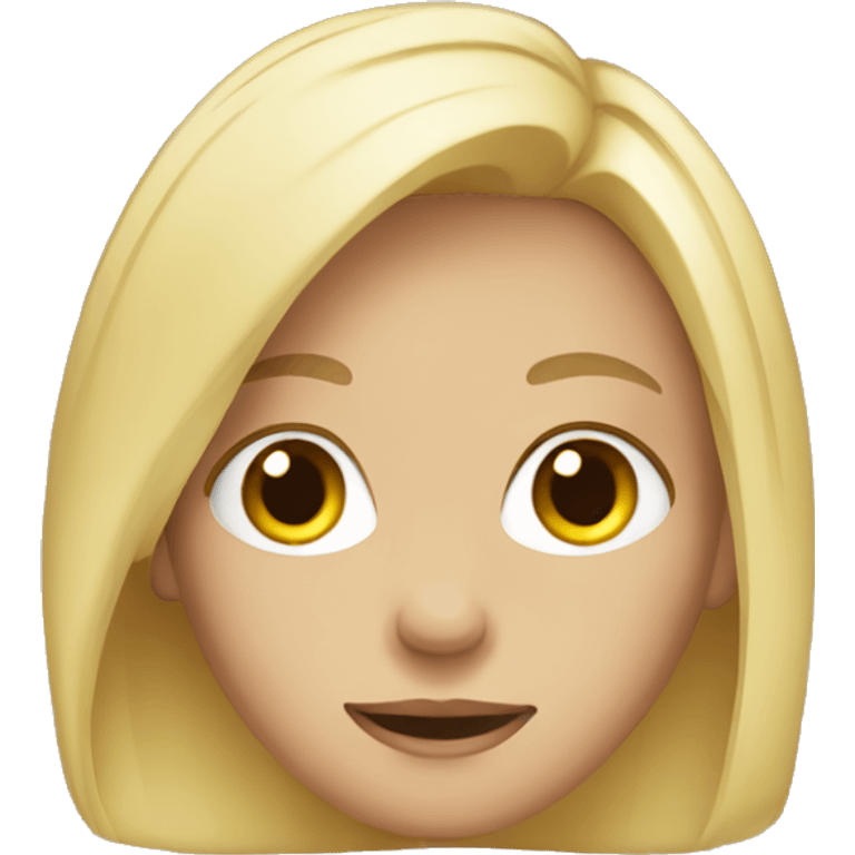 blond girl emoji