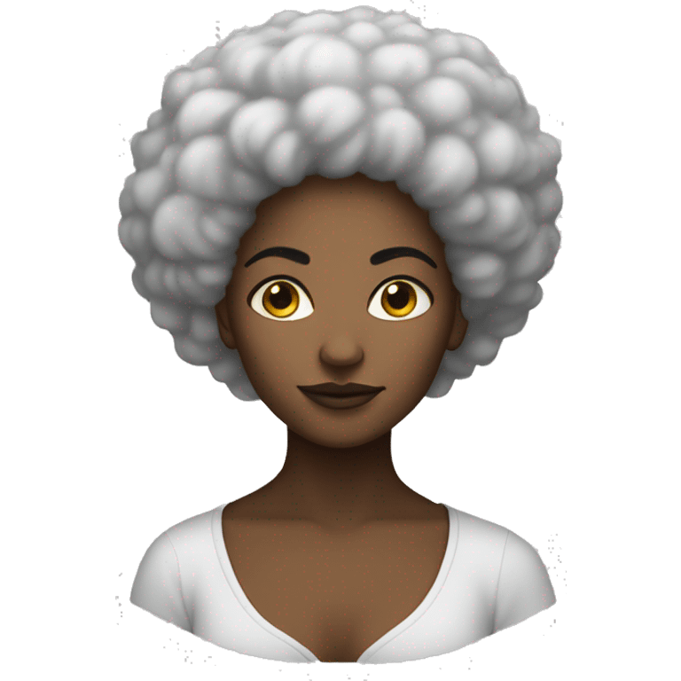 Afro leyla moon emoji