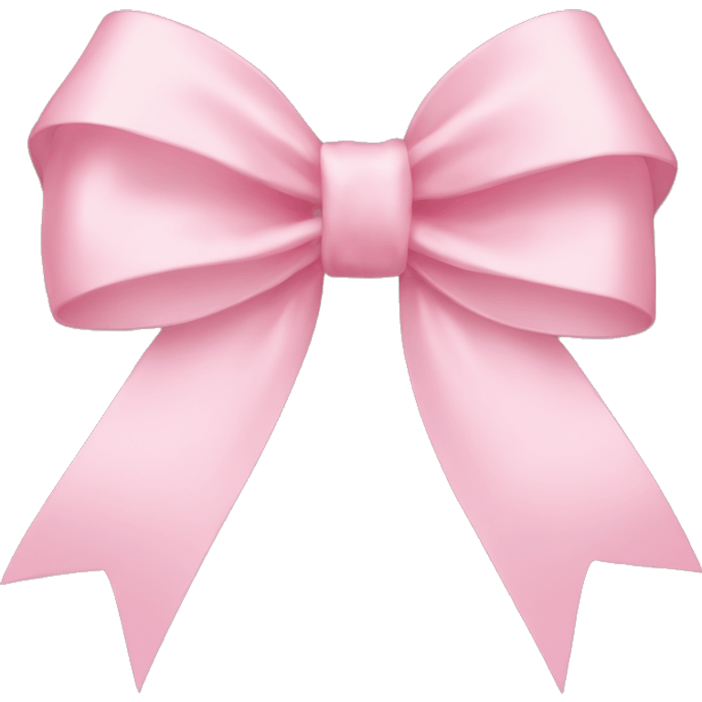 light pink ribbon bow emoji