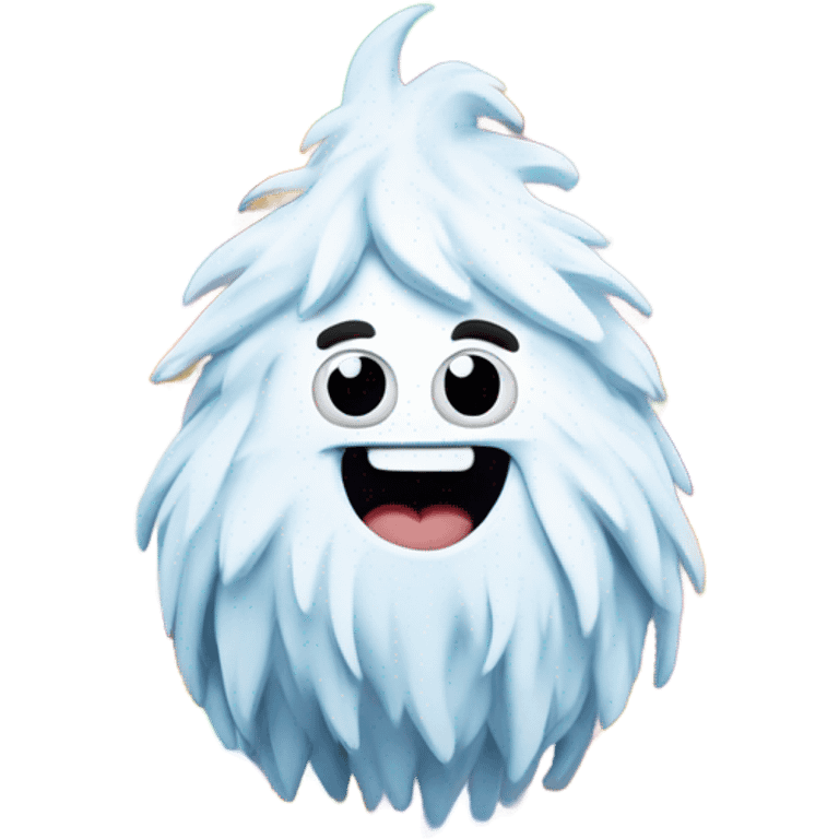 A rainbow yeti poop swirl emoji emoji