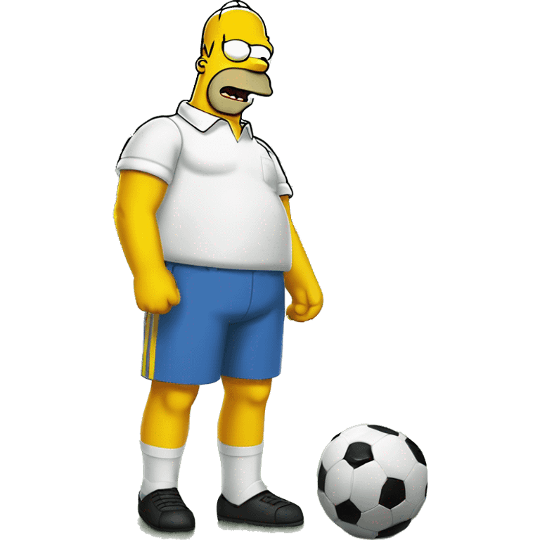 Homer Simpson Halftime soccer emoji