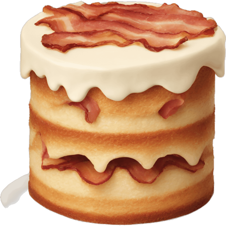 Angry cake bacon funny emoji