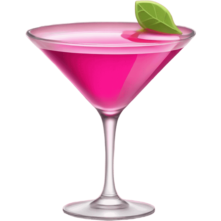 Pink Martini glass emoji