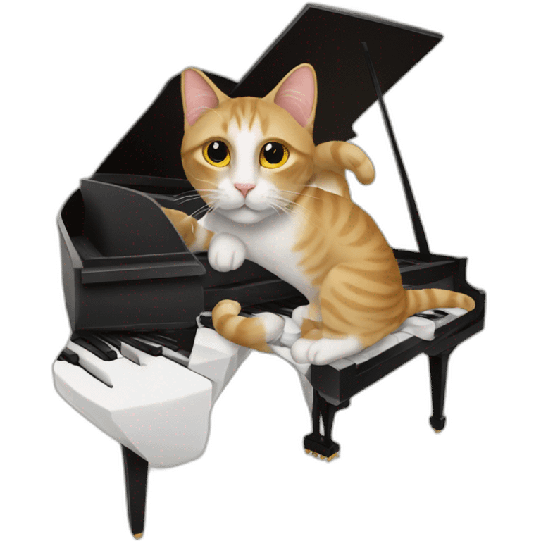 A cat that is in fact a piano emoji