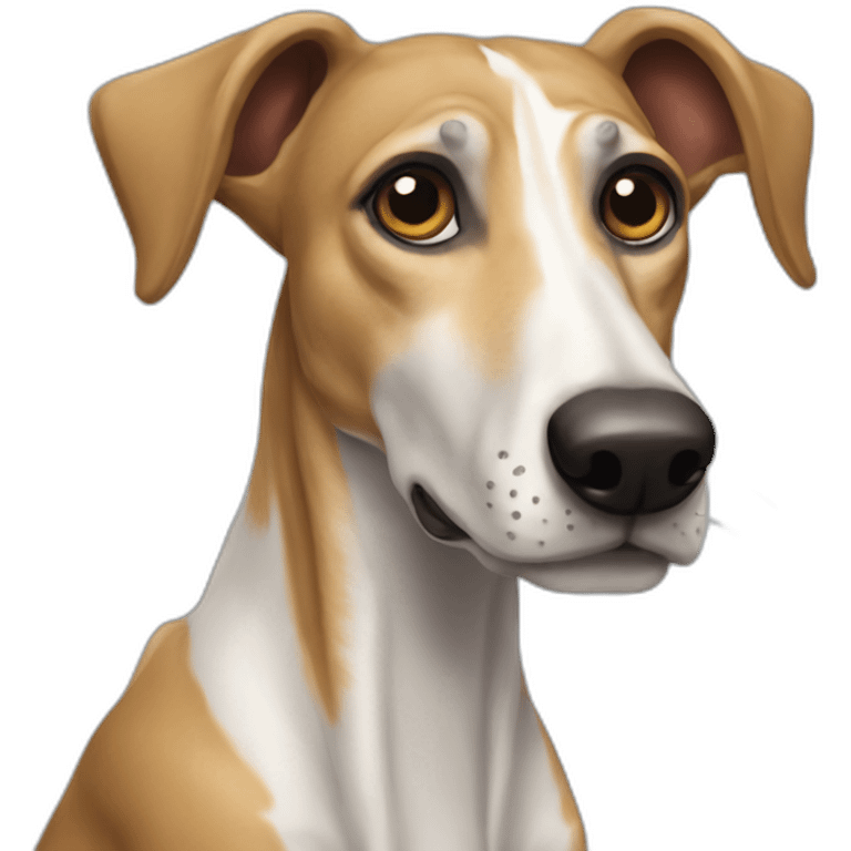 Perro galgo afgano emoji