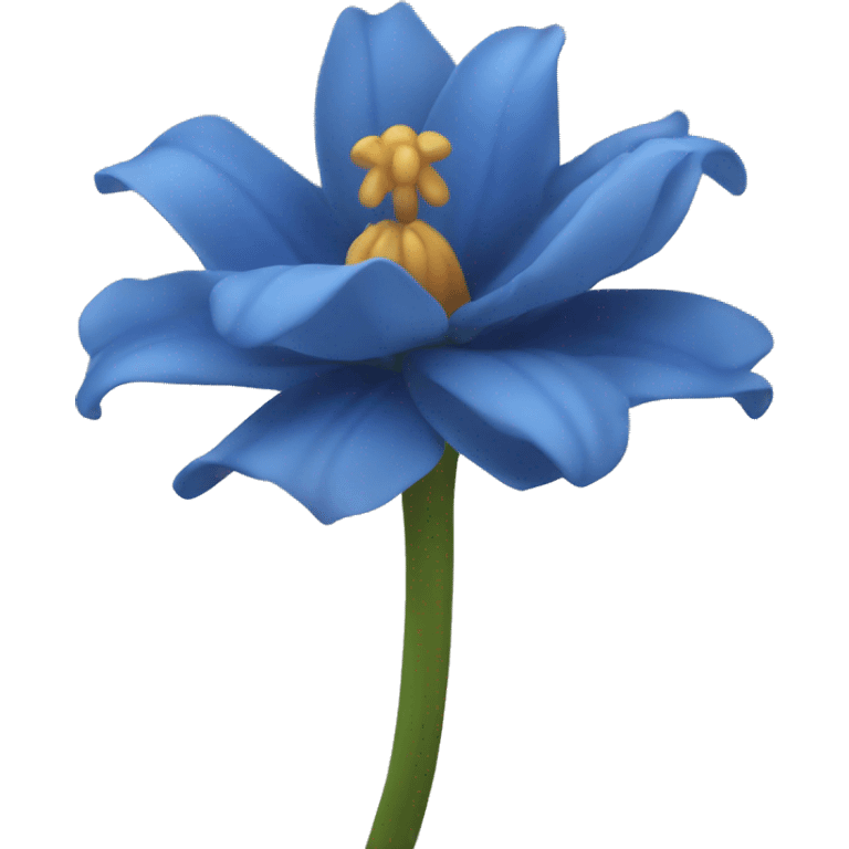 Flor azul emoji