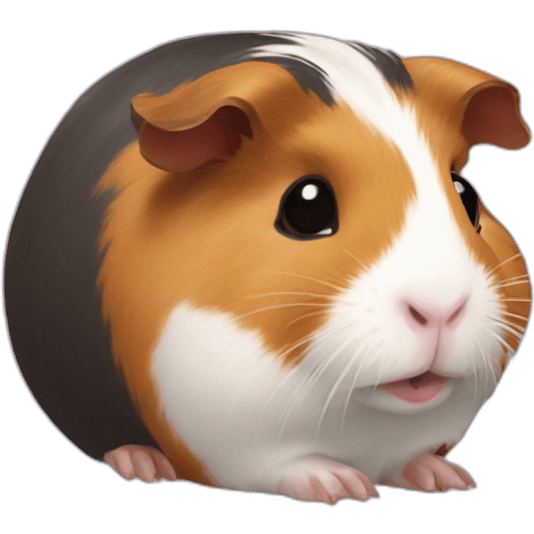 Guinea pig with chilipepper emoji