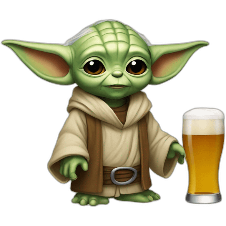 Bebe yoda biere emoji