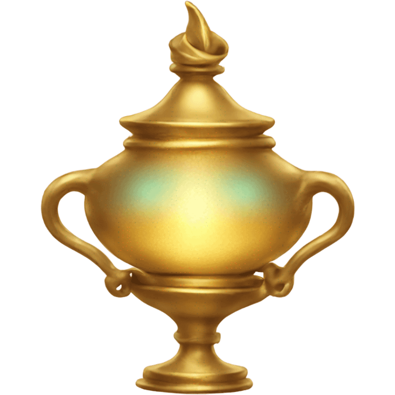 Golden magic lamp emoji