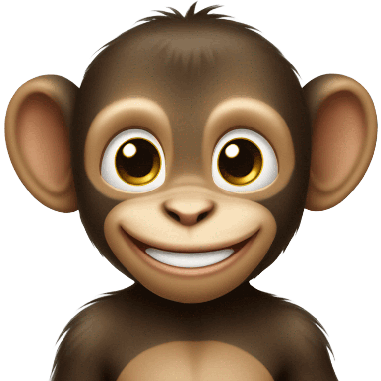 Smiling baby monkey  emoji