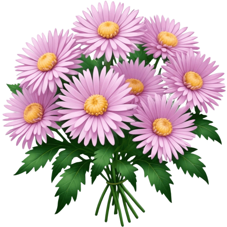 Bunch of pale pink Asters emoji