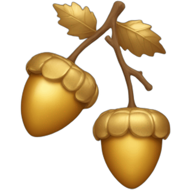 golden acorn emoji