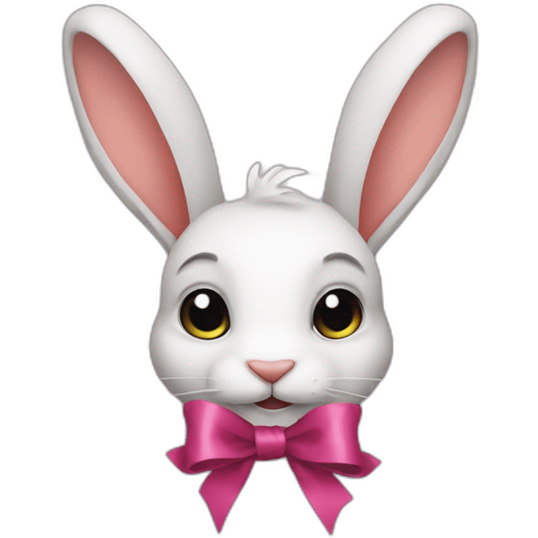 rabbit with ribbon emoji