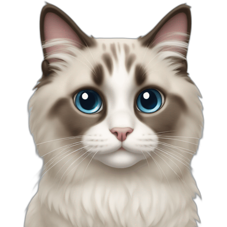 cute ragdoll cat emoji