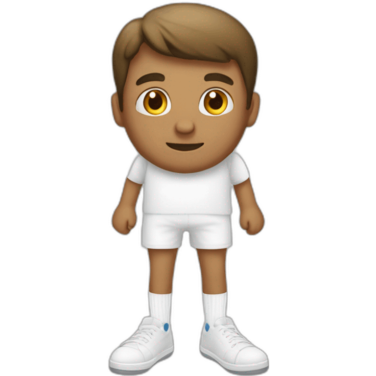 Men in White socks without sneakers emoji