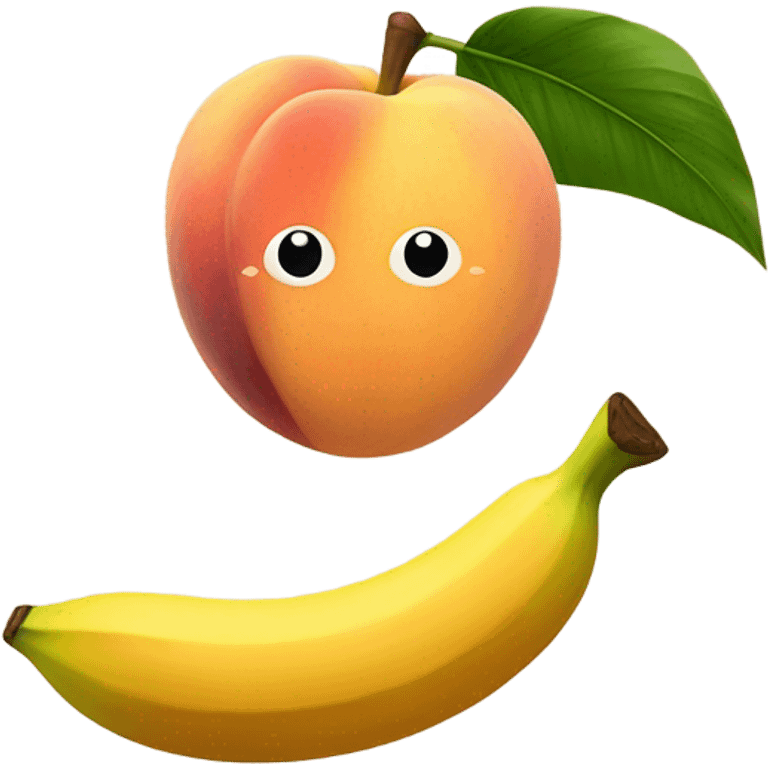 Peach banana emoji