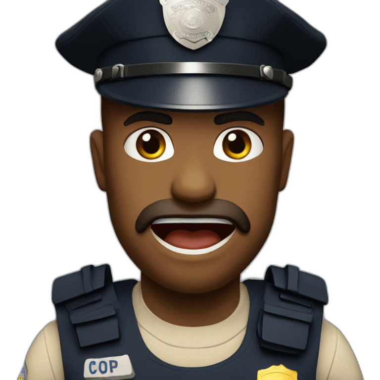 Cops hungry emoji