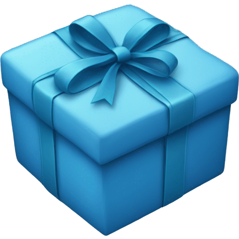 blue present for birthday  emoji