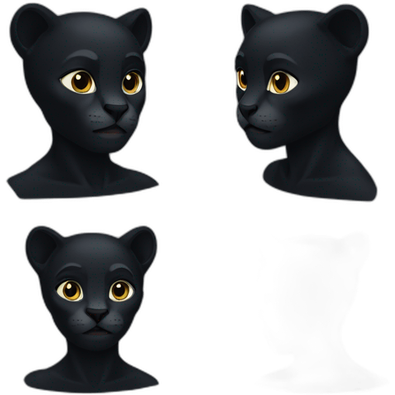 Black panthère emoji