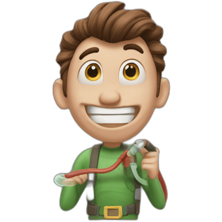 jimmy neutron with hose emoji