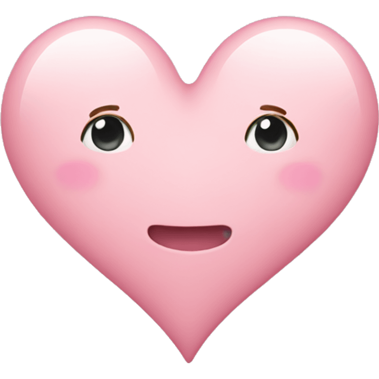 Light pink heart  emoji