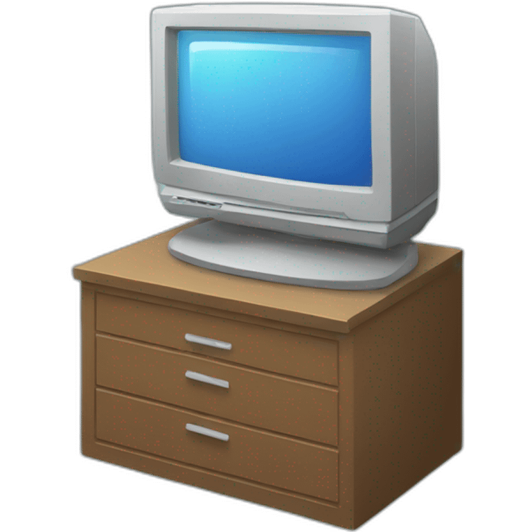 Isometric monitor emoji