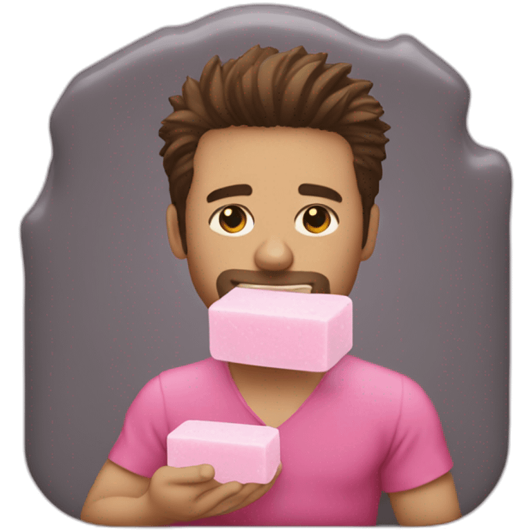 Tyler durden holding pink bar of soap emoji