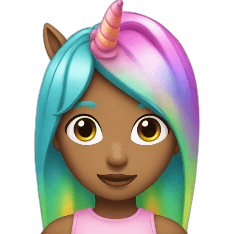 Girl-with-raibow-unicorn-hat emoji