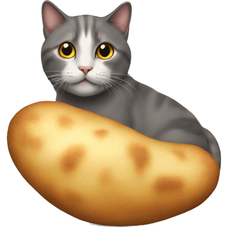 cat is potato emoji