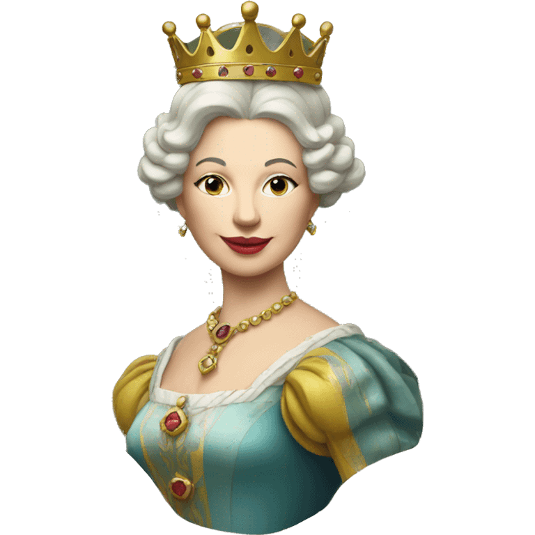 modern queen on a playing card emoji