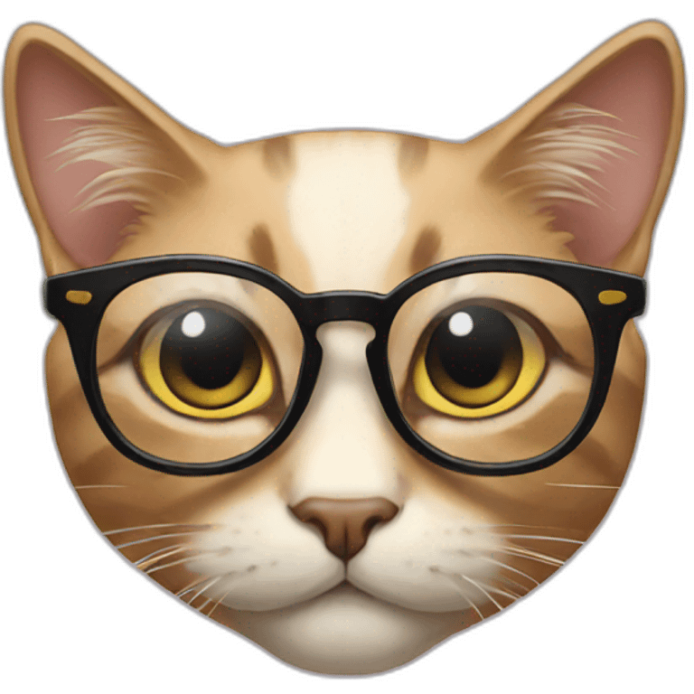 cat glasses emoji