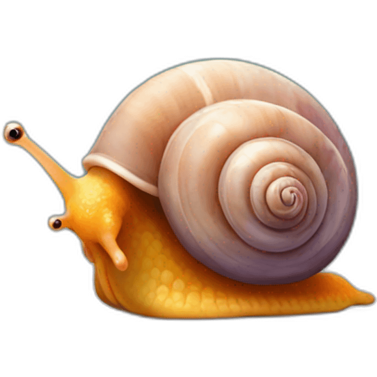 Snail with love emoji