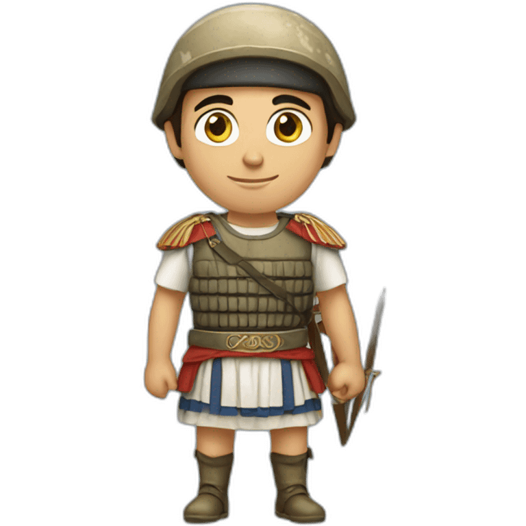 Greek soldier in traditional clothes emoji