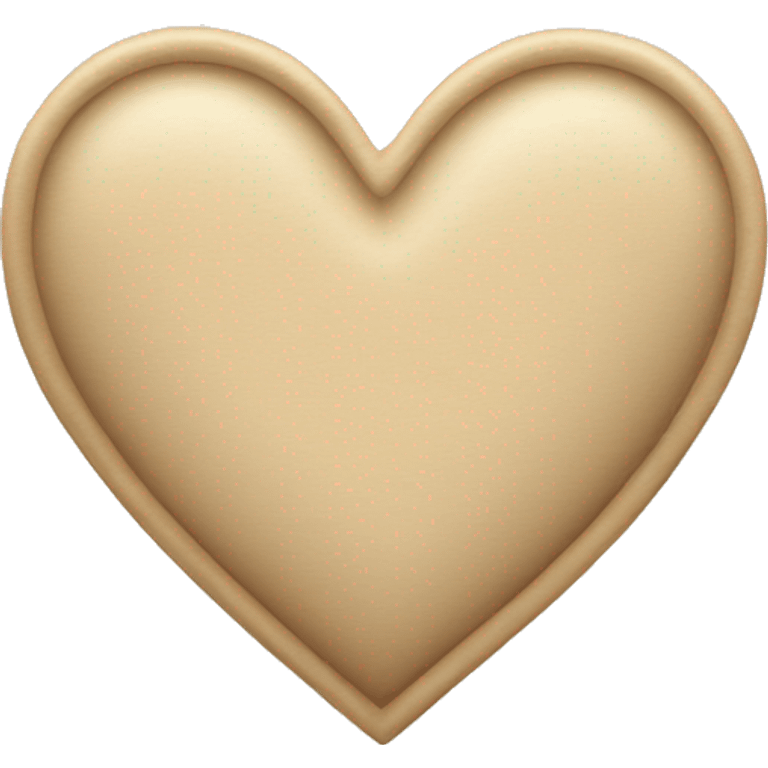 Beige heart  emoji