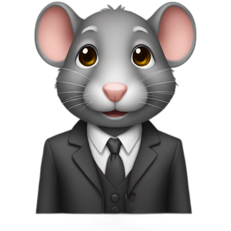 Rat in Suit Teacher emoji