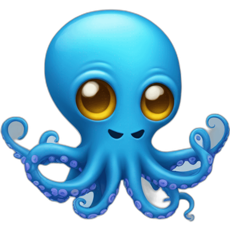 Blue Octopus  emoji