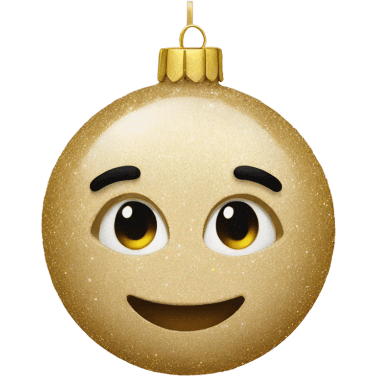 Beige glitter ornament  emoji