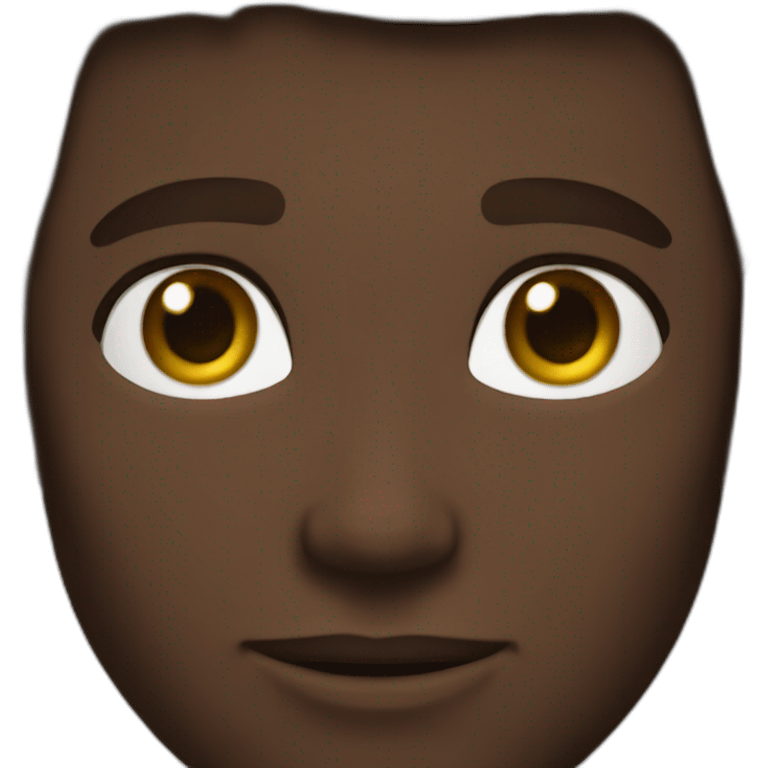 Men green eyes brown hair dark skin emoji