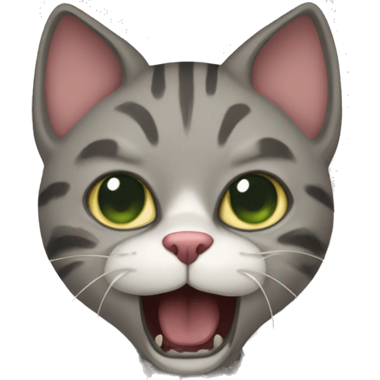 feared cat emoji